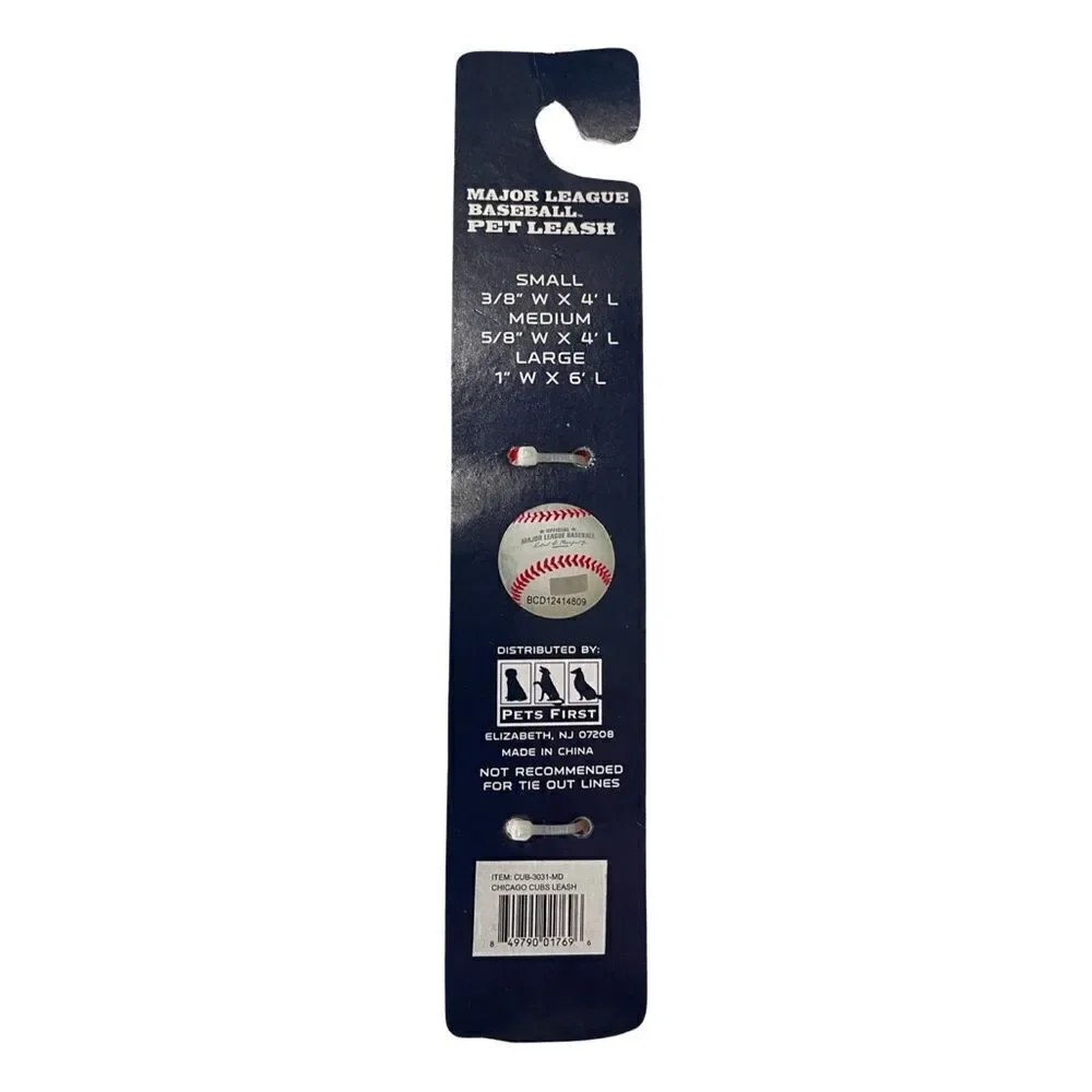 Chicago Cubs Major League Baseball Pet Leash Size Medium NWT